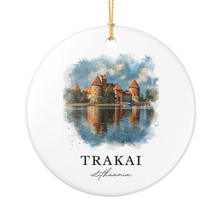 Trakai Lithuania Ornament: Unique Trakai Lithuania Souvenir, Trakai Lithuania Xmas Decor, and Authentic Trakai Lithuania Gift