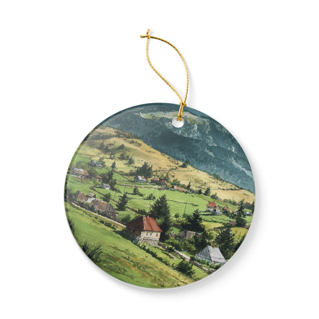 Transylvania Romania Ornament: Unique Transylvania Romania Souvenir, Transylvania Romania Xmas Decor, and Authentic Transylvania Romania Gift