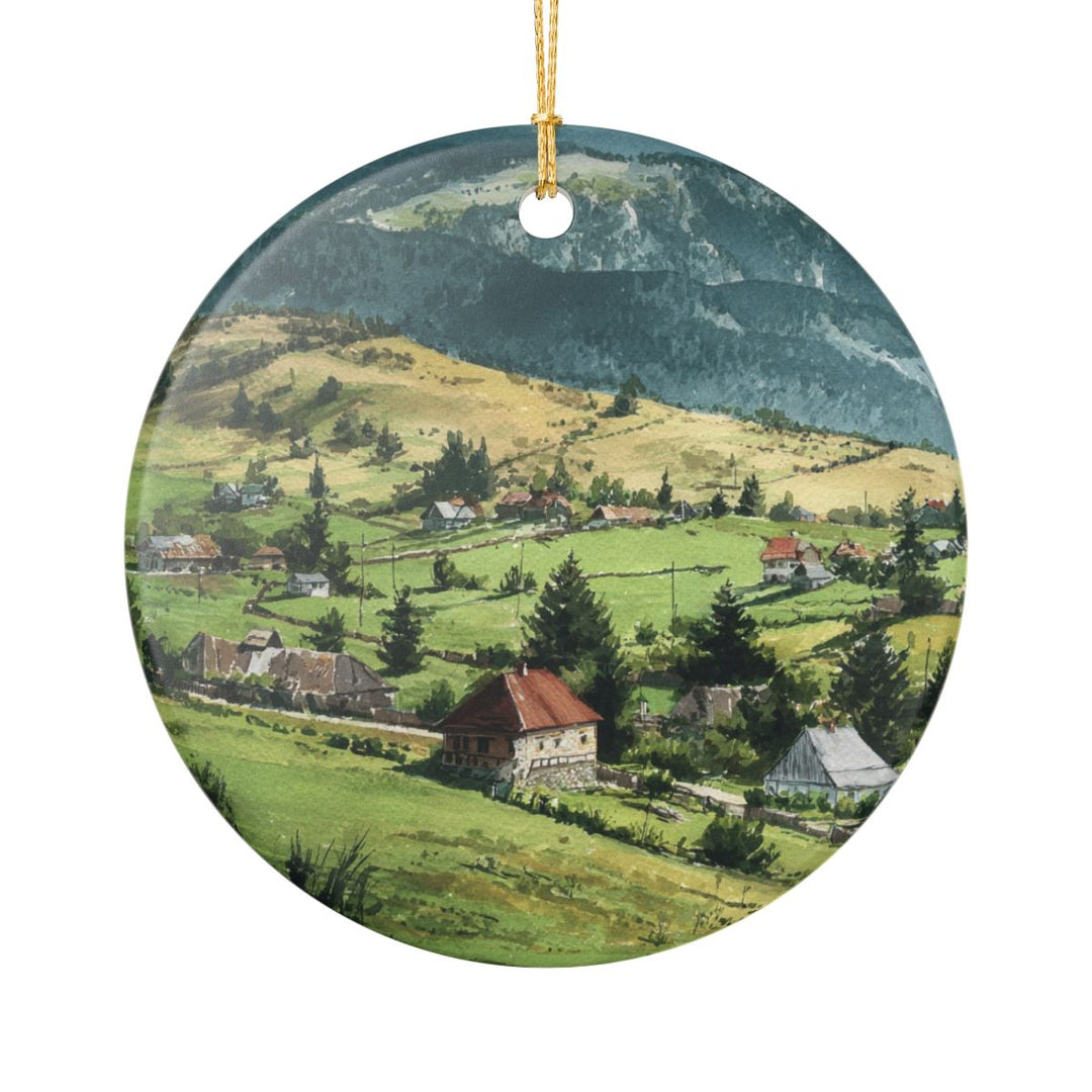 Transylvania Romania Ornament: Unique Transylvania Romania Souvenir, Transylvania Romania Xmas Decor, and Authentic Transylvania Romania Gift