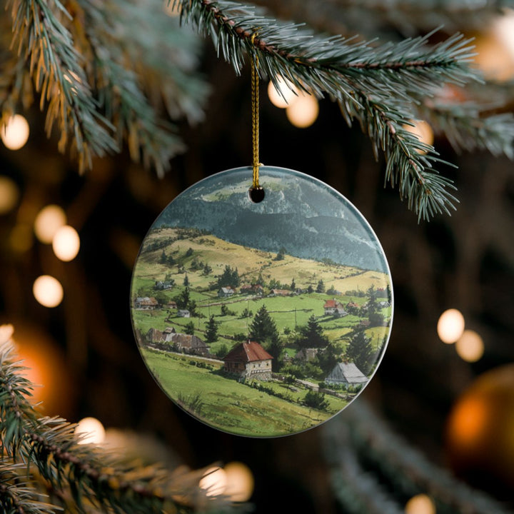 Transylvania Romania Ornament: Unique Transylvania Romania Souvenir, Transylvania Romania Xmas Decor, and Authentic Transylvania Romania Gift