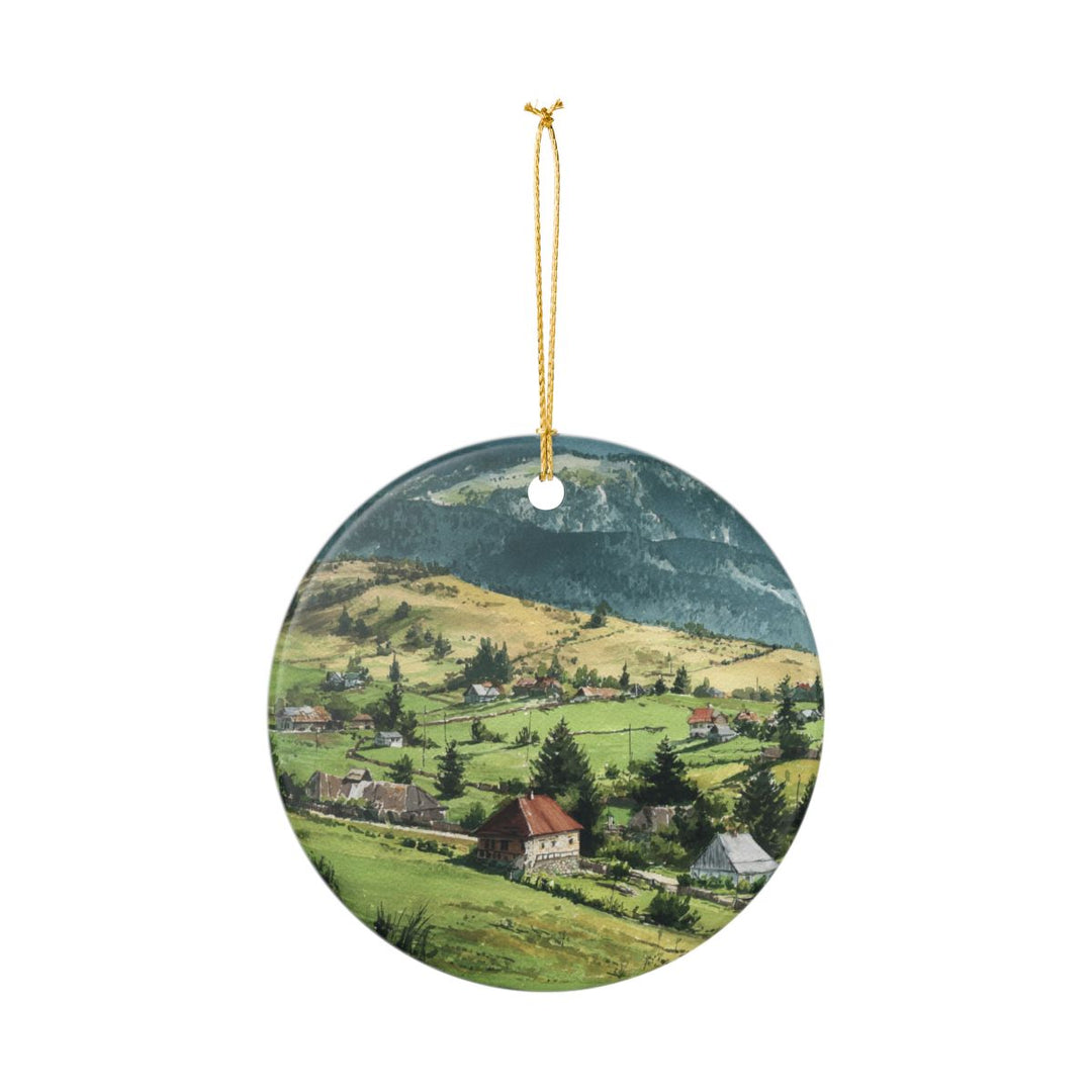 Transylvania Romania Ornament: Unique Transylvania Romania Souvenir, Transylvania Romania Xmas Decor, and Authentic Transylvania Romania Gift
