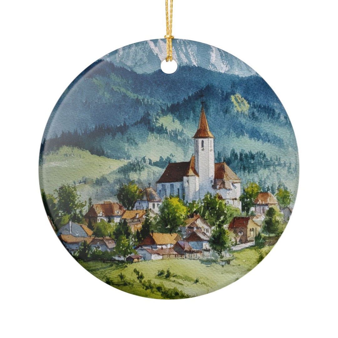 Transylvania Romania Ornament: Unique Transylvania Romania Souvenir, Transylvania Romania Xmas Decor, and Authentic Transylvania Romania Gift