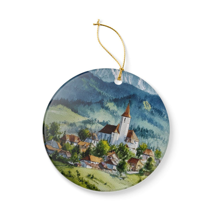Transylvania Romania Ornament: Unique Transylvania Romania Souvenir, Transylvania Romania Xmas Decor, and Authentic Transylvania Romania Gift