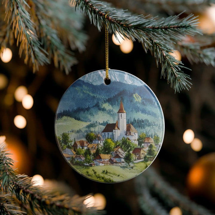 Transylvania Romania Ornament: Unique Transylvania Romania Souvenir, Transylvania Romania Xmas Decor, and Authentic Transylvania Romania Gift