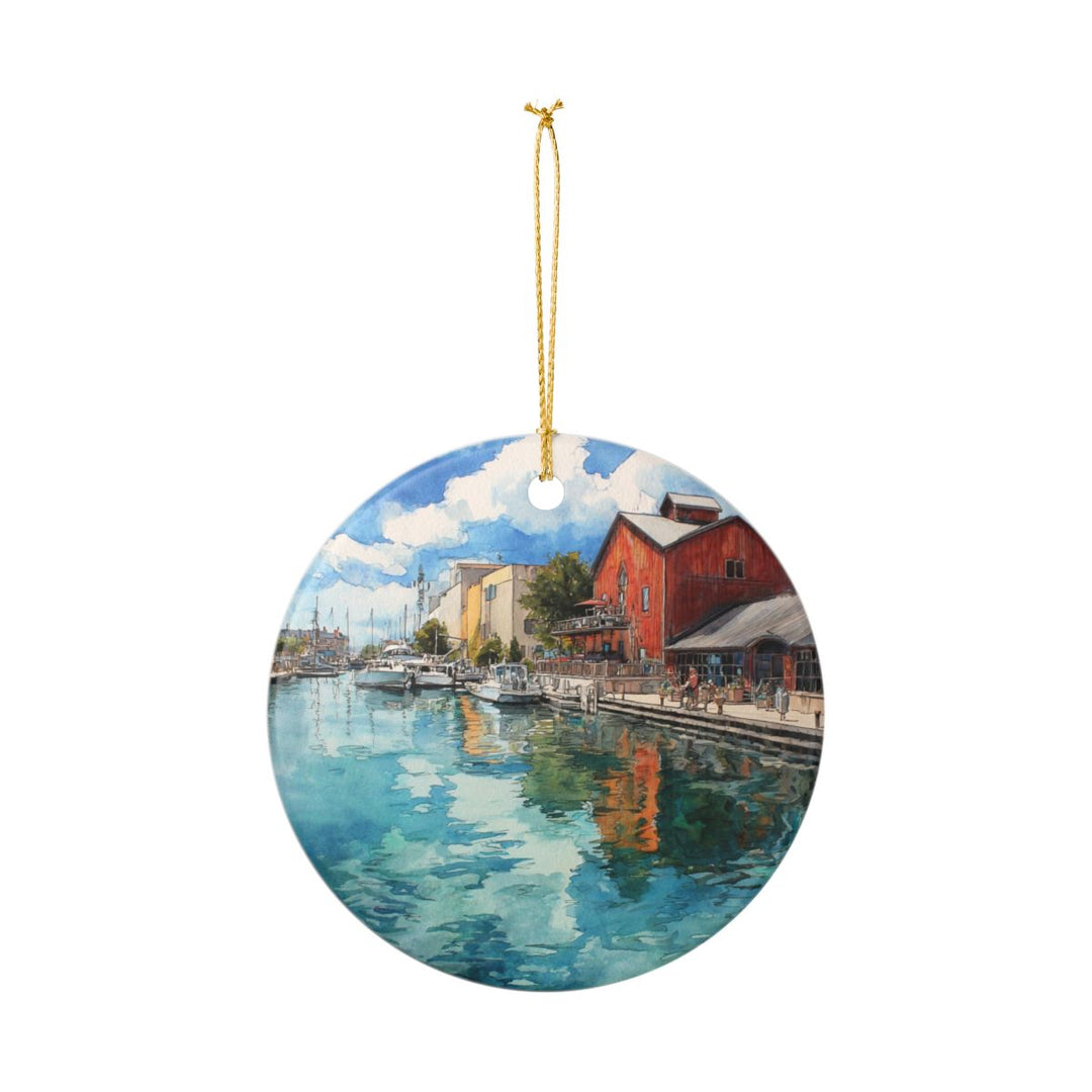 Traverse City Michigan Ornament: Unique Traverse City Souvenir, Traverse City Michigan Xmas Decor, and Authentic Traverse City Gift