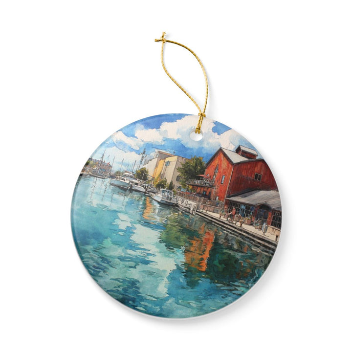 Traverse City Michigan Ornament: Unique Traverse City Souvenir, Traverse City Michigan Xmas Decor, and Authentic Traverse City Gift