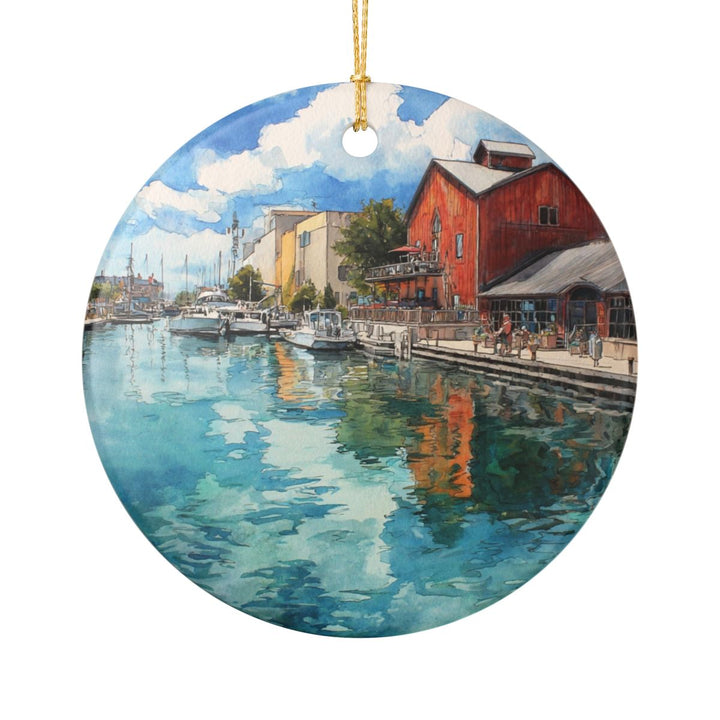 Traverse City Michigan Ornament: Unique Traverse City Souvenir, Traverse City Michigan Xmas Decor, and Authentic Traverse City Gift