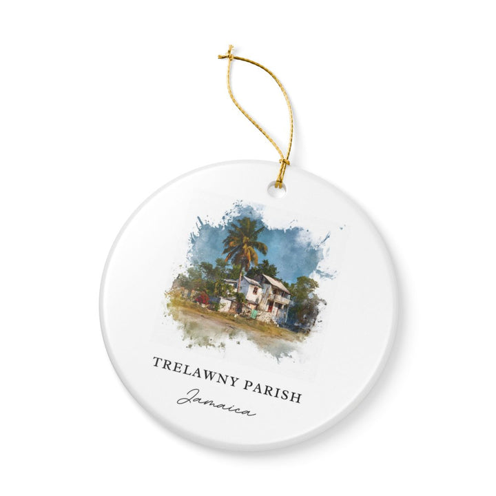 Trelawny Parish Ornament: Unique Trelawny Parish Souvenir, Trelawny Parish Xmas Decor, and Authentic Trelawny Parish Gift