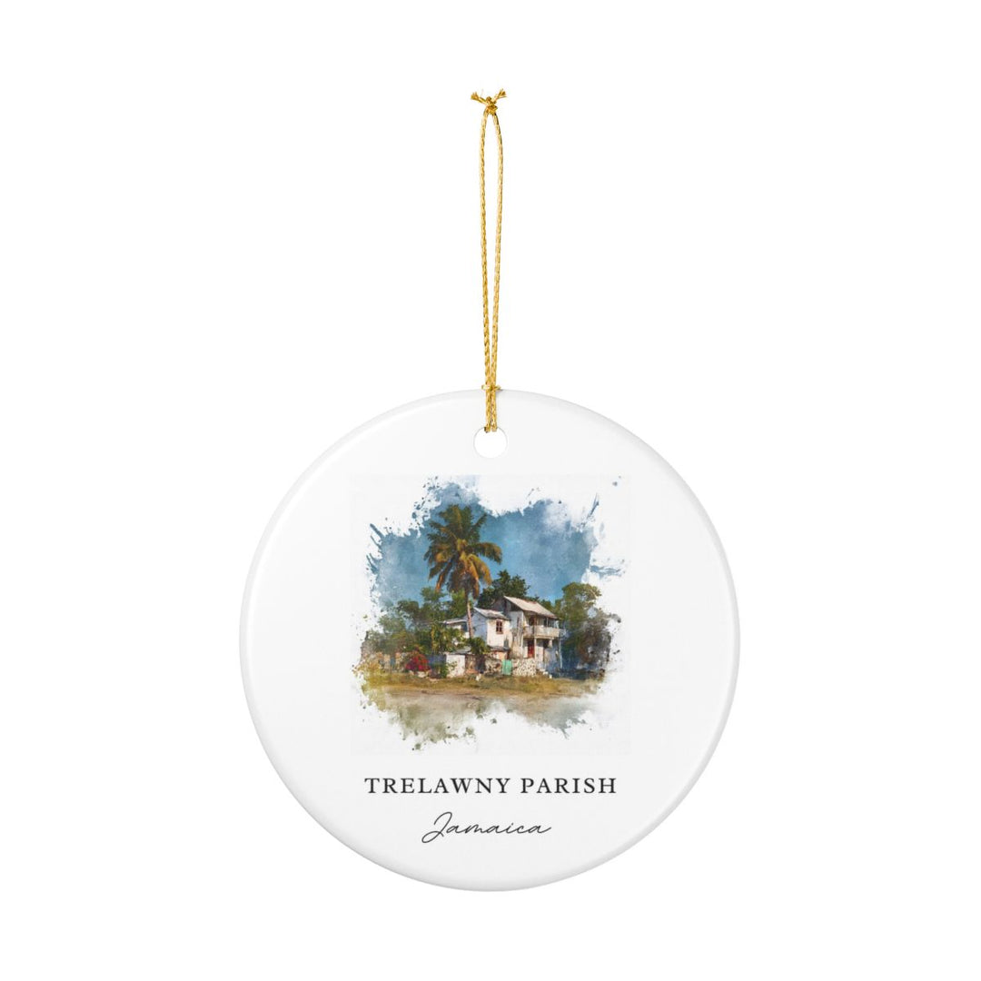 Trelawny Parish Ornament: Unique Trelawny Parish Souvenir, Trelawny Parish Xmas Decor, and Authentic Trelawny Parish Gift