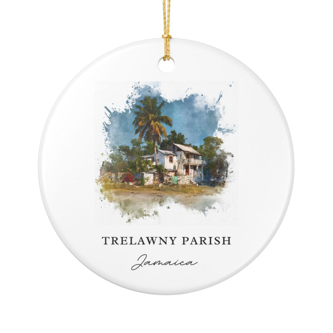 Trelawny Parish Ornament: Unique Trelawny Parish Souvenir, Trelawny Parish Xmas Decor, and Authentic Trelawny Parish Gift