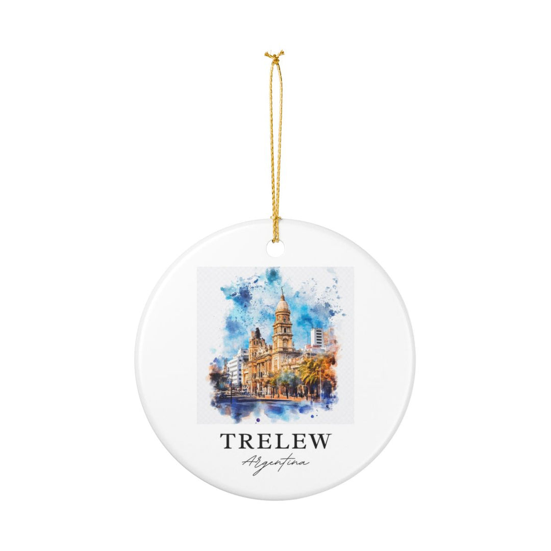 Trelew Argentina Ornament: Unique Trelew Souvenir, Trelew Argentina Xmas Decor, and Authentic Trelew Gift