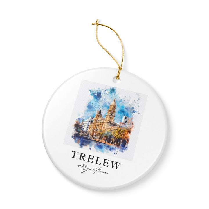 Trelew Argentina Ornament: Unique Trelew Souvenir, Trelew Argentina Xmas Decor, and Authentic Trelew Gift