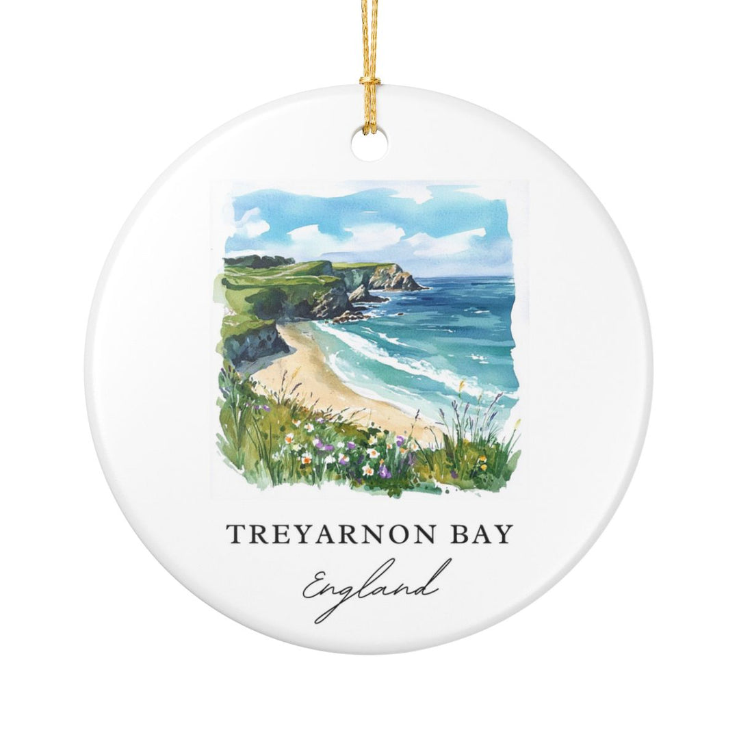Treyarnon Bay Ornament: Unique Treyarnon Bay Souvenir, Treyarnon Bay Xmas Decor, and Authentic Treyarnon Bay Gift