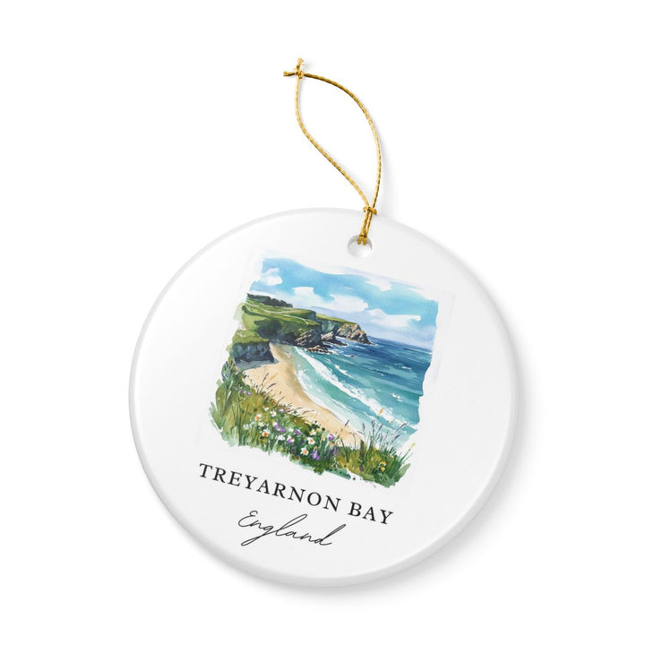 Treyarnon Bay Ornament: Unique Treyarnon Bay Souvenir, Treyarnon Bay Xmas Decor, and Authentic Treyarnon Bay Gift