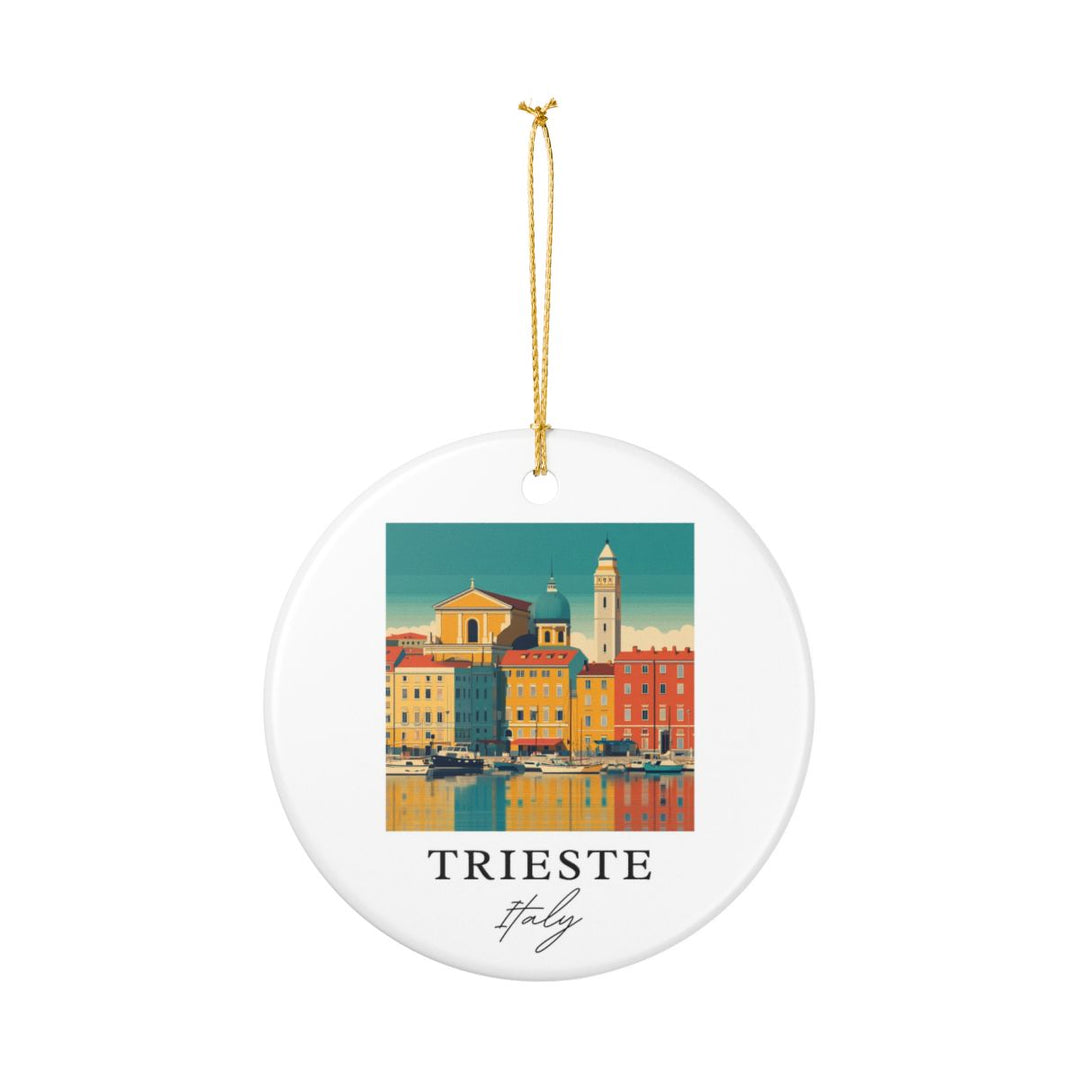 Trieste Italy Ornament: Unique Trieste Souvenir, Trieste Italy Xmas Decor, and Authentic Trieste Gift