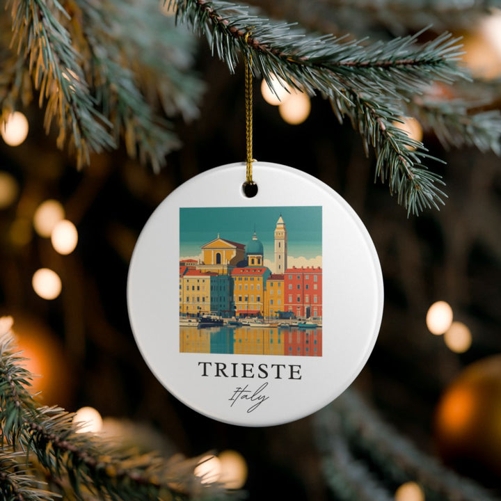Trieste Italy Ornament: Unique Trieste Souvenir, Trieste Italy Xmas Decor, and Authentic Trieste Gift