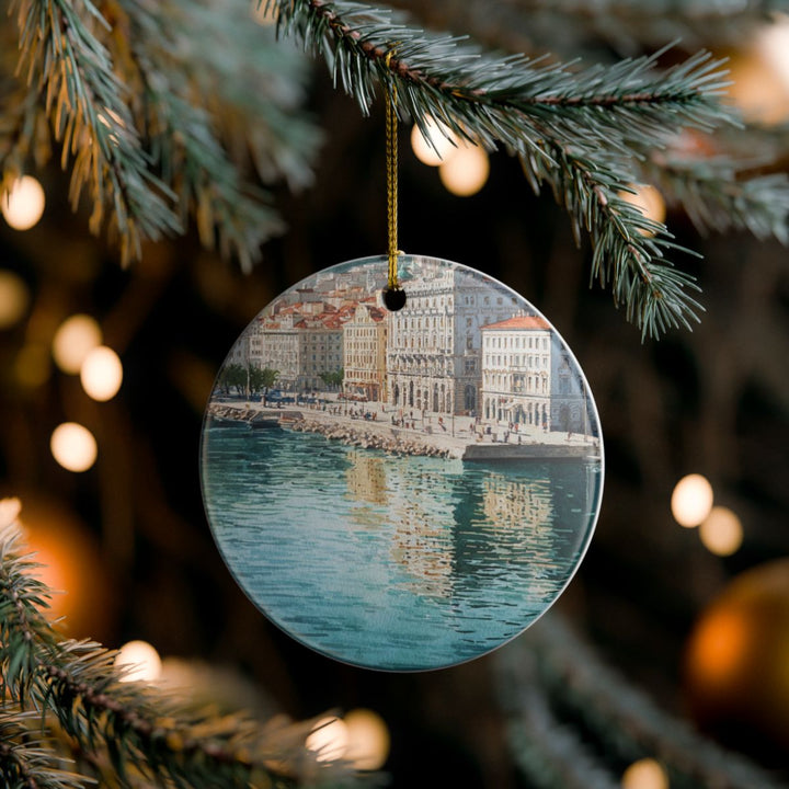 Trieste Italy Ornament: Unique Trieste Souvenir, Trieste Italy Xmas Decor, and Authentic Trieste Gift