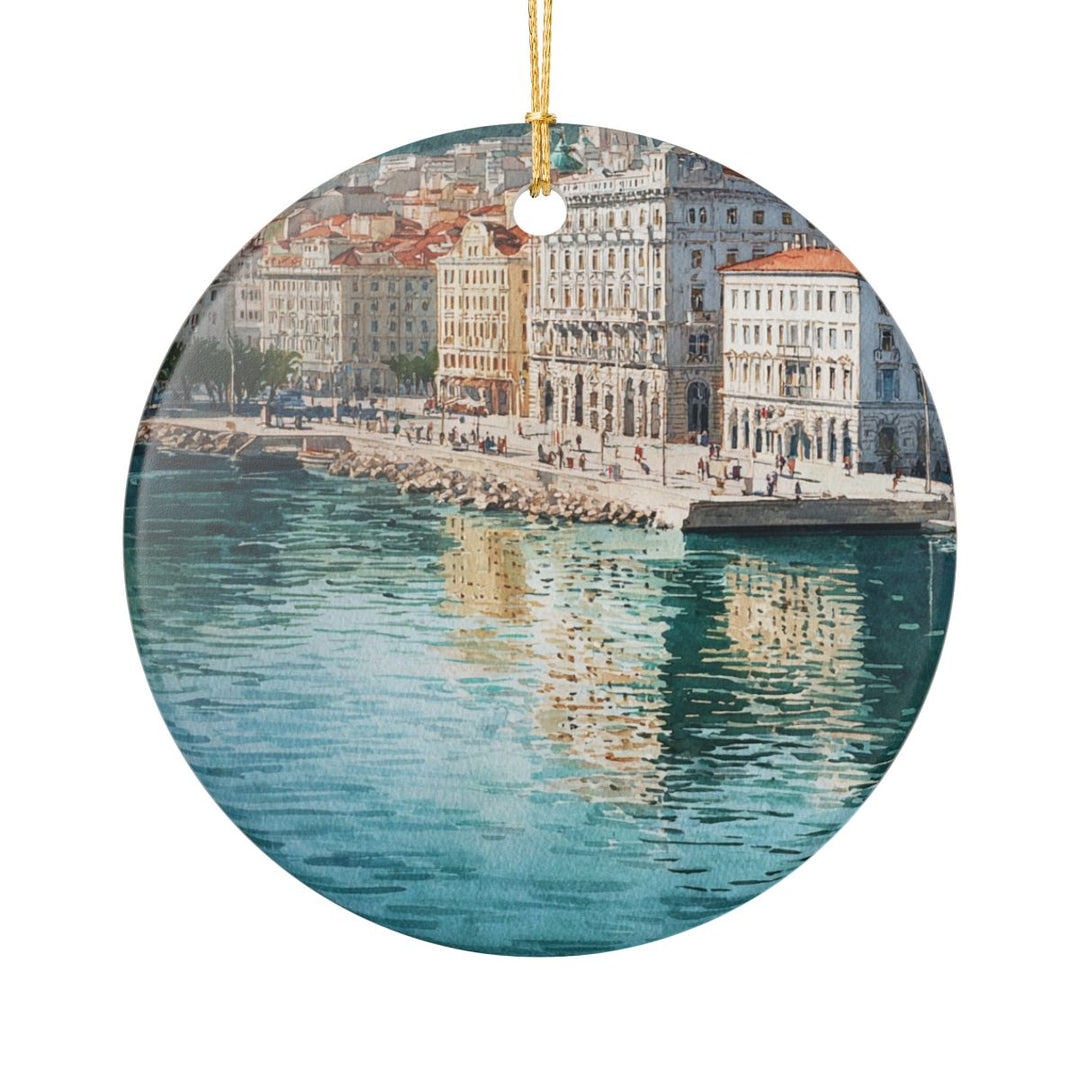 Trieste Italy Ornament: Unique Trieste Souvenir, Trieste Italy Xmas Decor, and Authentic Trieste Gift