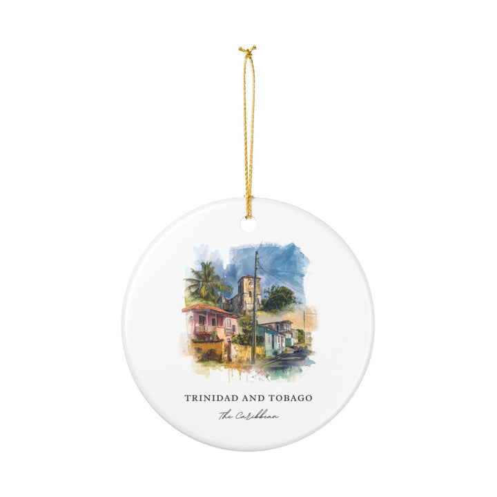 Trinidad and Tobago Ornament: Unique Trinidad and Tobago Souvenir, Trinidad and Tobago Xmas Decor, and Authentic Trinidad and Tobago Gift