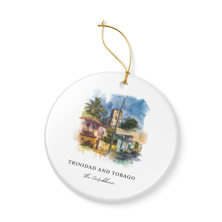 Trinidad and Tobago Ornament: Unique Trinidad and Tobago Souvenir, Trinidad and Tobago Xmas Decor, and Authentic Trinidad and Tobago Gift
