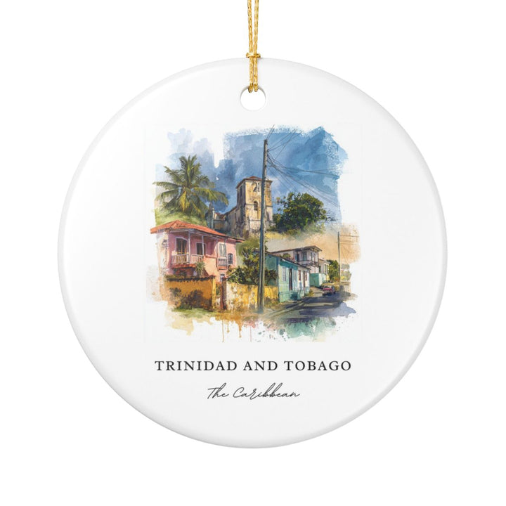 Trinidad and Tobago Ornament: Unique Trinidad and Tobago Souvenir, Trinidad and Tobago Xmas Decor, and Authentic Trinidad and Tobago Gift