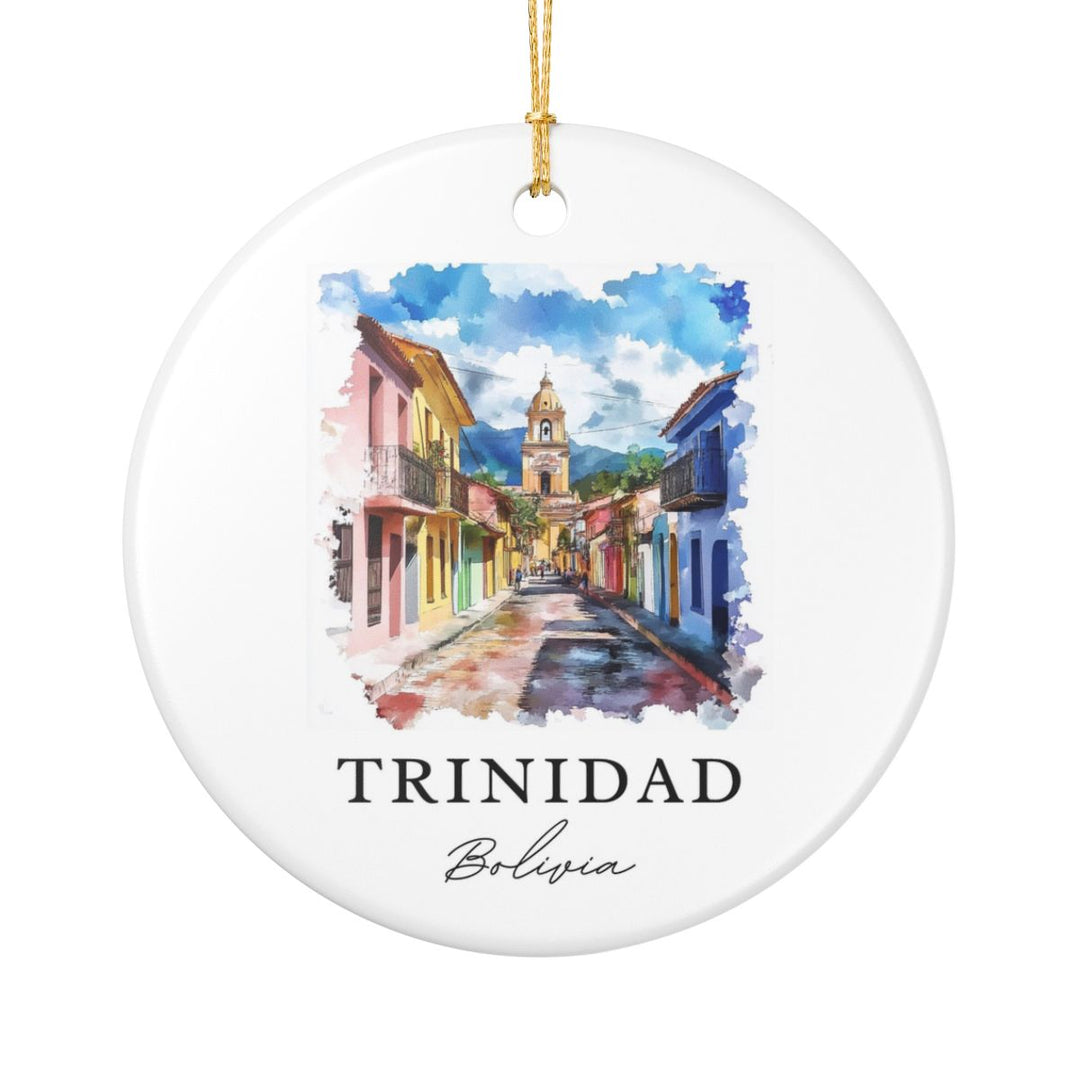 Trinidad Bolivia Ornament: Unique Trinidad Souvenir, Trinidad Bolivia Xmas Decor, and Authentic Trinidad Gift