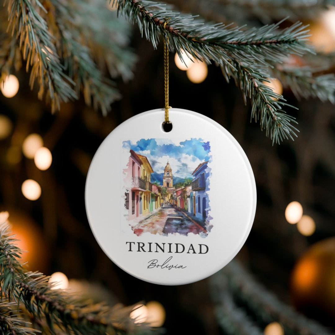 Trinidad Bolivia Ornament: Unique Trinidad Souvenir, Trinidad Bolivia Xmas Decor, and Authentic Trinidad Gift