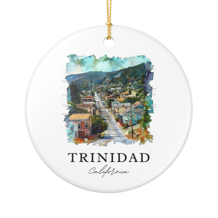 Trinidad California USA Ornament: Unique Trinidad Souvenir, Trinidad California Xmas Decor, and Authentic Trinidad Gift