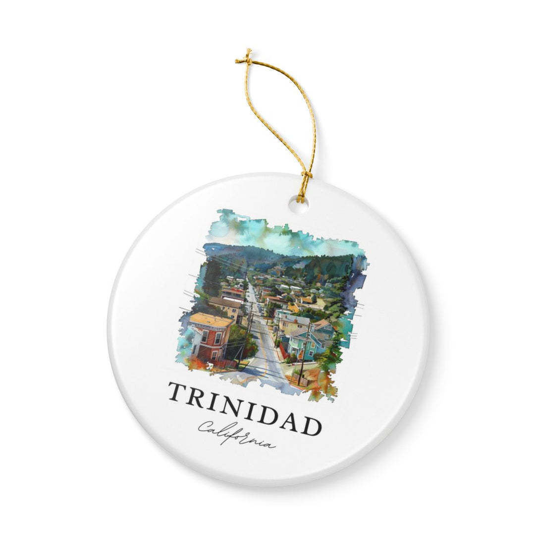 Trinidad California USA Ornament: Unique Trinidad Souvenir, Trinidad California Xmas Decor, and Authentic Trinidad Gift