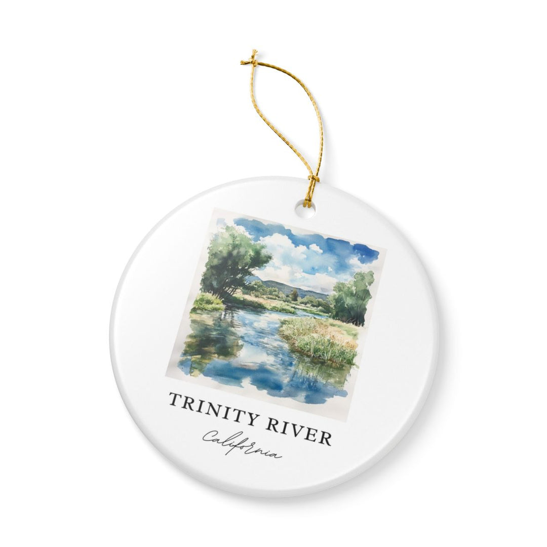 Trinity River California USA Ornament: Unique Trinity River Souvenir, Trinity River California Xmas Decor, and Authentic Trinity River Gift
