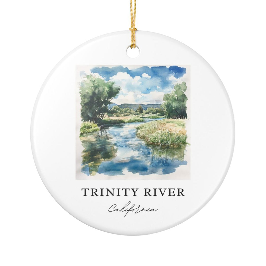 Trinity River California USA Ornament: Unique Trinity River Souvenir, Trinity River California Xmas Decor, and Authentic Trinity River Gift