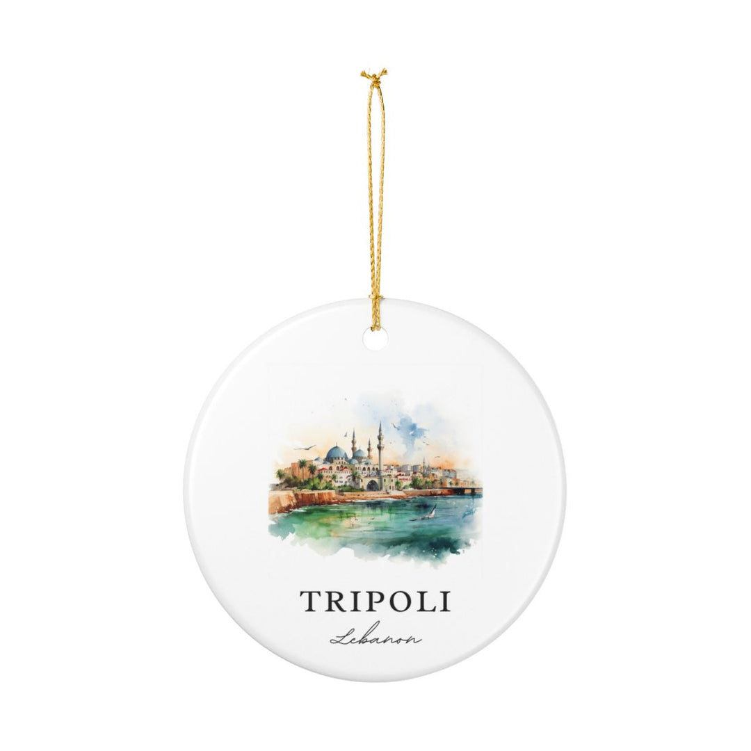 Tripoli Lebanon Ornament: Unique Tripoli Souvenir, Tripoli Lebanon Xmas Decor, and Authentic Tripoli Gift