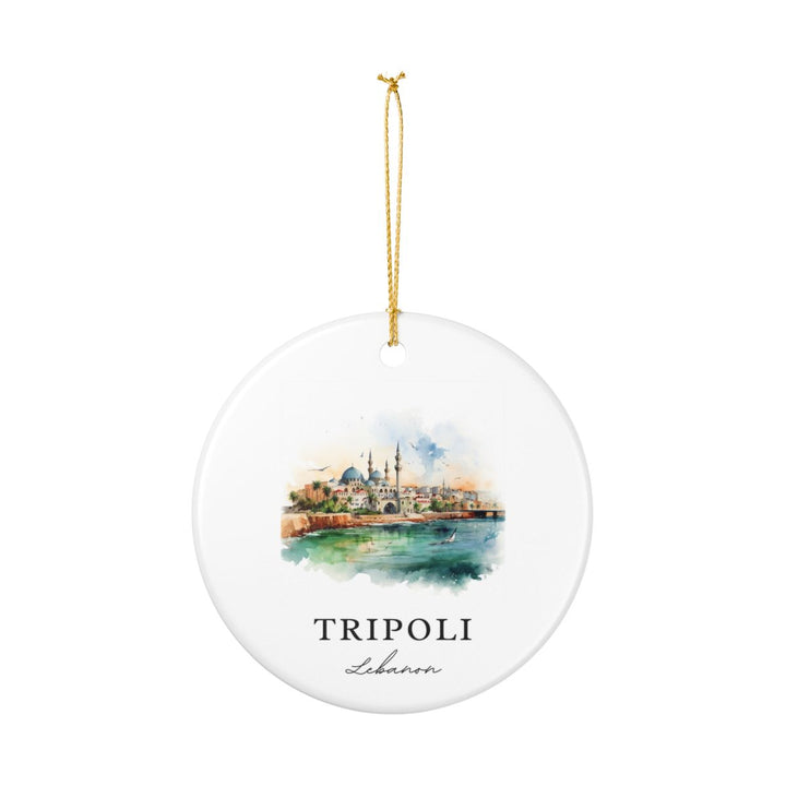 Tripoli Lebanon Ornament: Unique Tripoli Souvenir, Tripoli Lebanon Xmas Decor, and Authentic Tripoli Gift