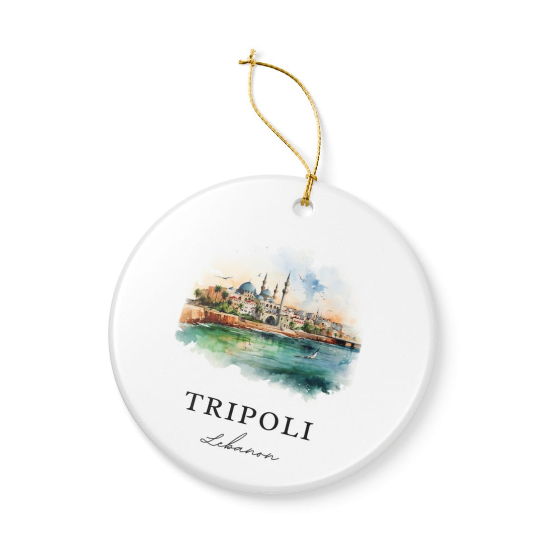 Tripoli Lebanon Ornament: Unique Tripoli Souvenir, Tripoli Lebanon Xmas Decor, and Authentic Tripoli Gift