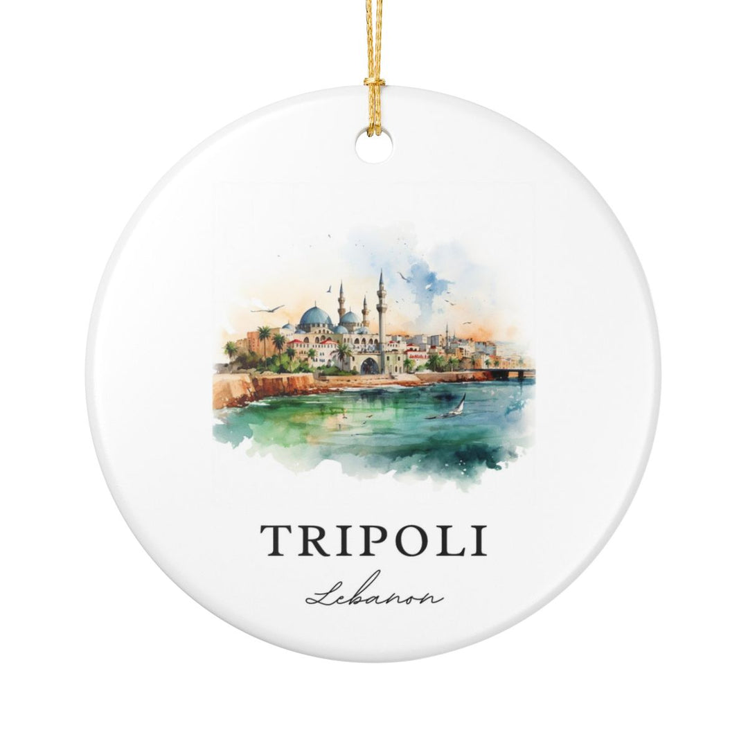 Tripoli Lebanon Ornament: Unique Tripoli Souvenir, Tripoli Lebanon Xmas Decor, and Authentic Tripoli Gift