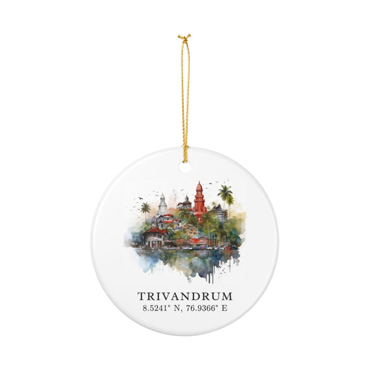 Trivandrum Ornament: Unique Trivandrum Souvenir, Trivandrum Xmas Decor, and Authentic Trivandrum Gift
