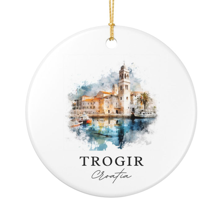 Trogir Croatia Ornament: Unique Trogir Croatia Souvenir, Trogir Croatia Xmas Decor, and Authentic Trogir Croatia Gift