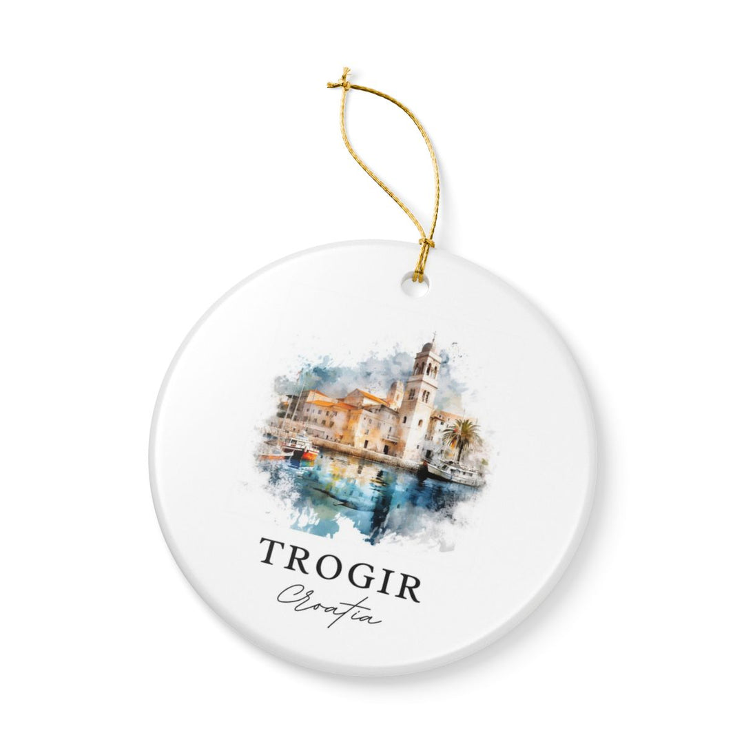 Trogir Croatia Ornament: Unique Trogir Croatia Souvenir, Trogir Croatia Xmas Decor, and Authentic Trogir Croatia Gift