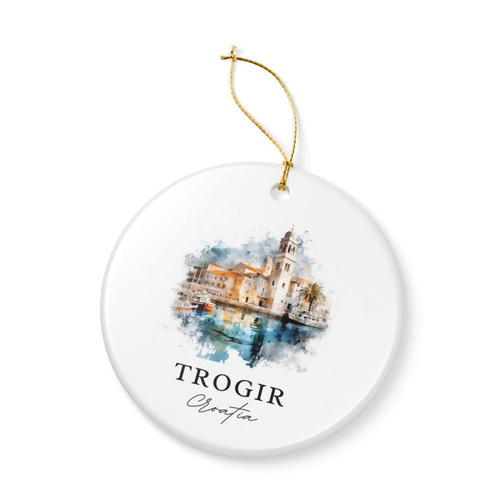 Trogir Croatia Ornament: Unique Trogir Croatia Souvenir, Trogir Croatia Xmas Decor, and Authentic Trogir Croatia Gift