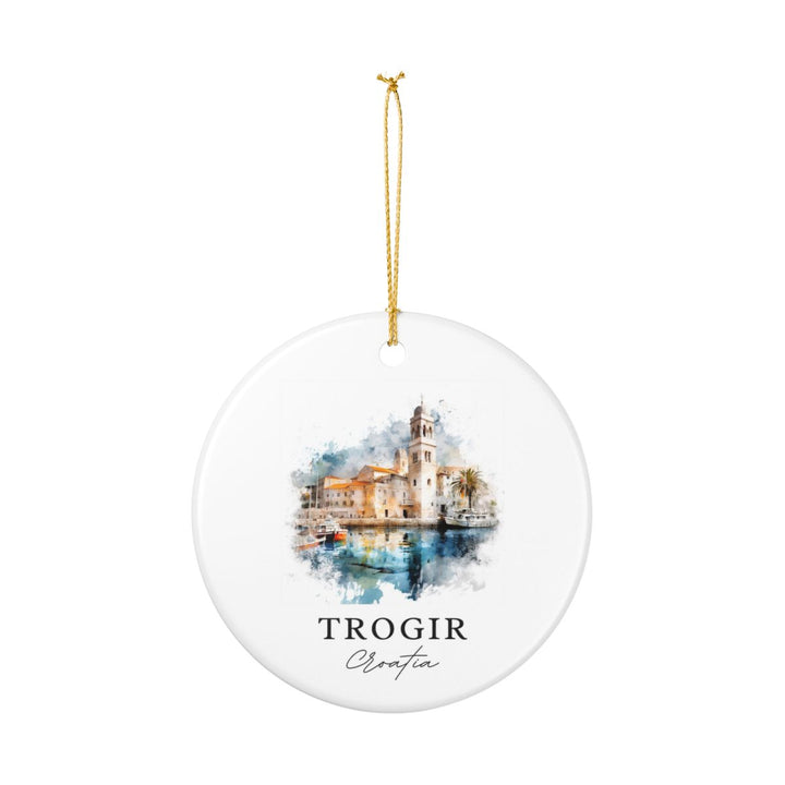 Trogir Croatia Ornament: Unique Trogir Croatia Souvenir, Trogir Croatia Xmas Decor, and Authentic Trogir Croatia Gift