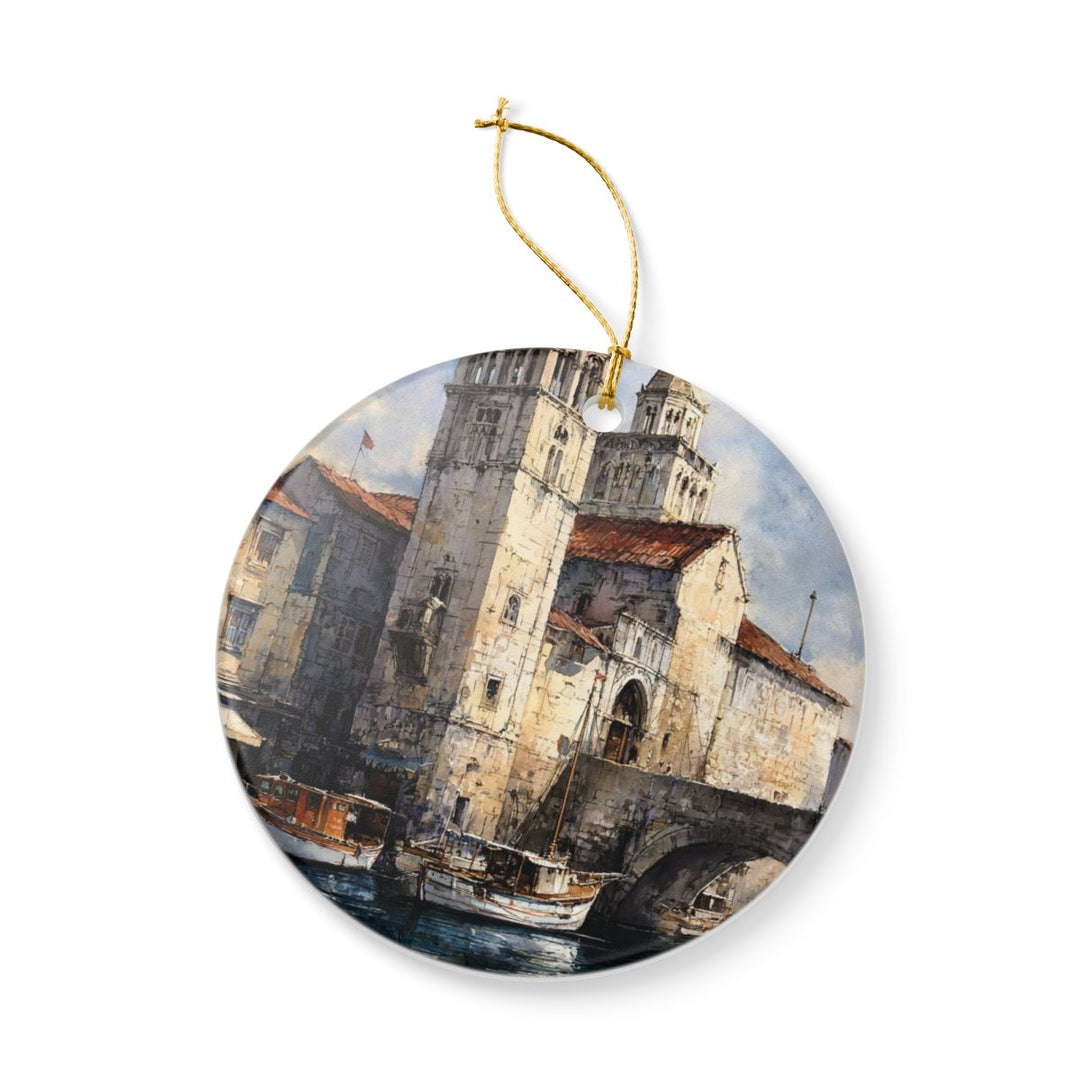 Trogir Croatia Ornament: Unique Trogir Croatia Souvenir, Trogir Croatia Xmas Decor, and Authentic Trogir Croatia Gift
