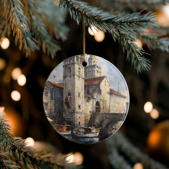 Trogir Croatia Ornament: Unique Trogir Croatia Souvenir, Trogir Croatia Xmas Decor, and Authentic Trogir Croatia Gift