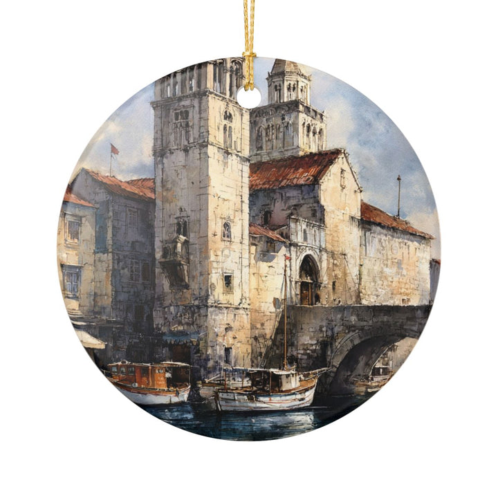 Trogir Croatia Ornament: Unique Trogir Croatia Souvenir, Trogir Croatia Xmas Decor, and Authentic Trogir Croatia Gift