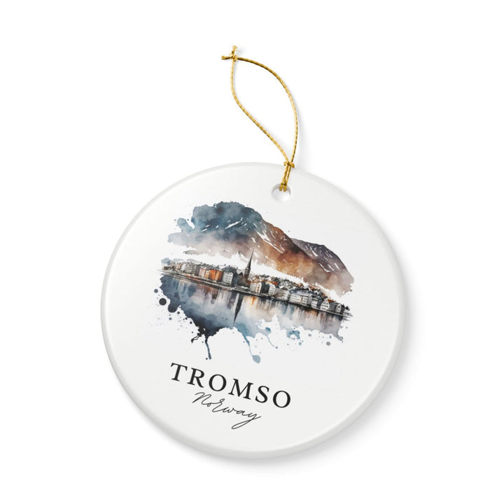 Tromso Norway Ornament: Unique Tromso Norway Souvenir, Tromso Norway Xmas Decor, and Authentic Tromso Norway Gift
