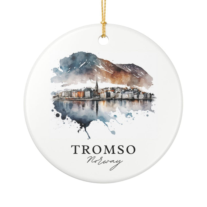 Tromso Norway Ornament: Unique Tromso Norway Souvenir, Tromso Norway Xmas Decor, and Authentic Tromso Norway Gift