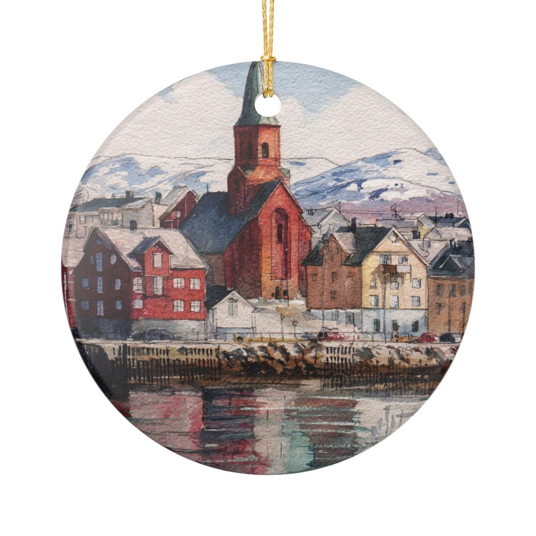 Tromsø Norway Ornament: Unique Tromsø Souvenir, Tromsø Norway Xmas Decor, and Authentic Tromsø Gift