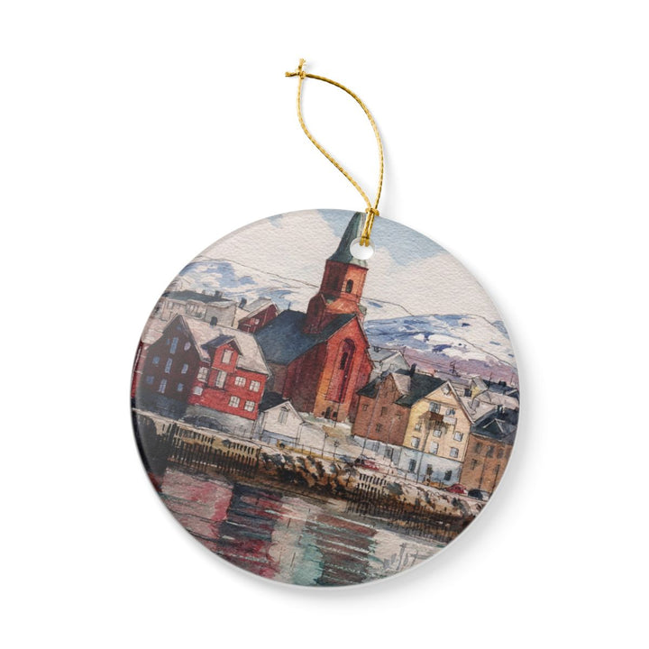 Tromsø Norway Ornament: Unique Tromsø Souvenir, Tromsø Norway Xmas Decor, and Authentic Tromsø Gift