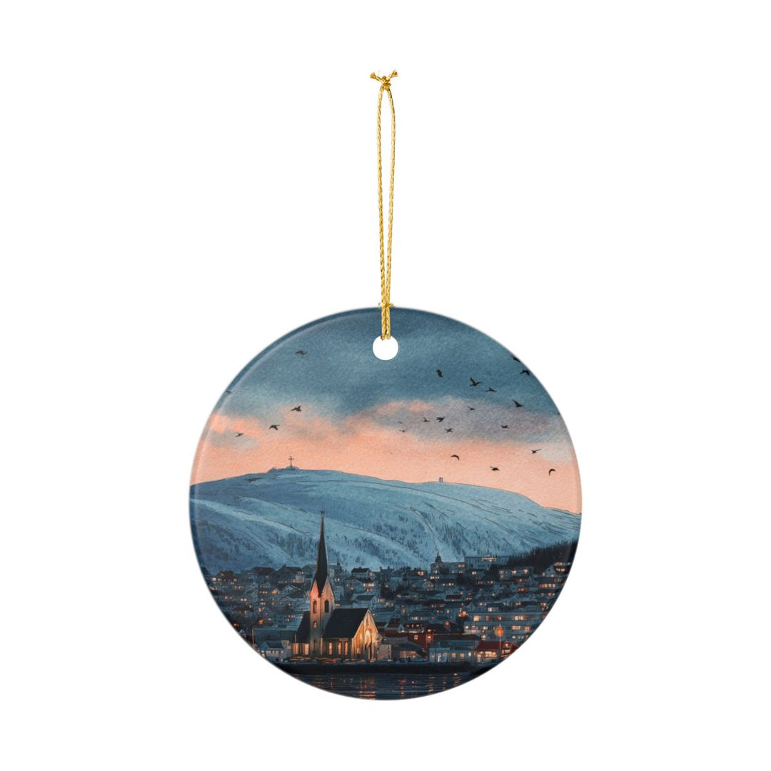 Tromsø Norway Ornament: Unique Tromsø Souvenir, Tromsø Norway Xmas Decor, and Authentic Tromsø Gift