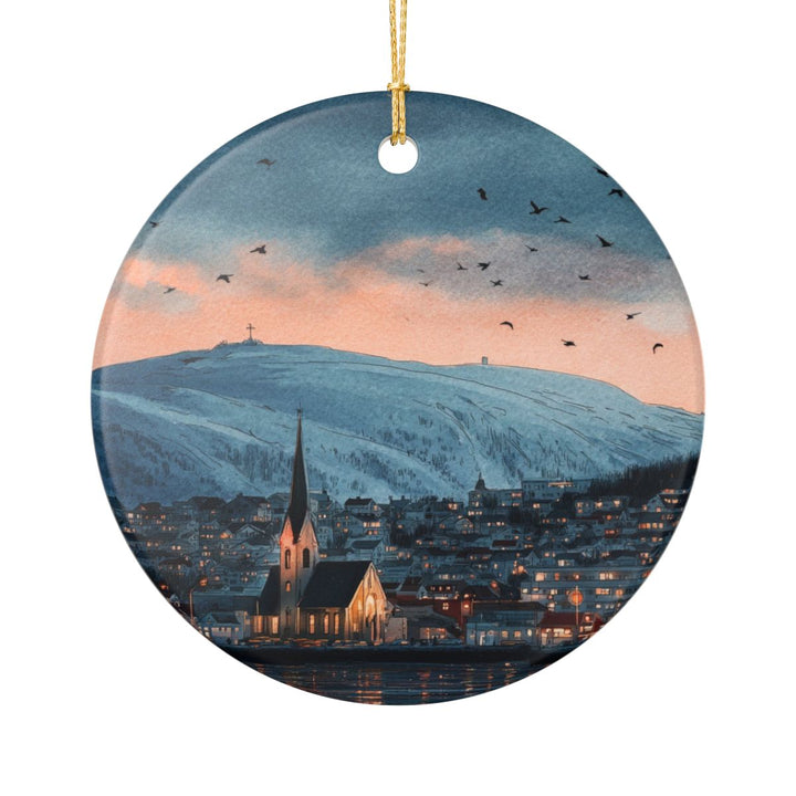 Tromsø Norway Ornament: Unique Tromsø Souvenir, Tromsø Norway Xmas Decor, and Authentic Tromsø Gift