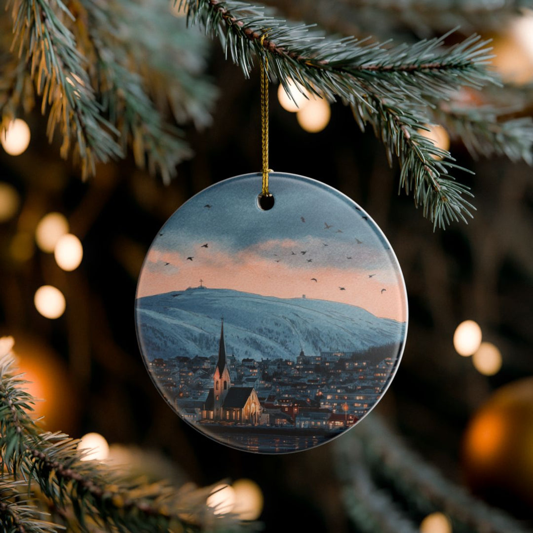 Tromsø Norway Ornament: Unique Tromsø Souvenir, Tromsø Norway Xmas Decor, and Authentic Tromsø Gift